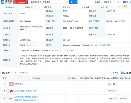 芯片新锐 雅创电子联手成立新公司，助力国产集成电路产业突围
